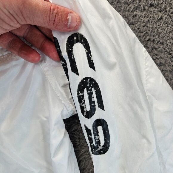 Coogi 69 Jacket Men Size Large White Full Zip Windbreaker Reflective‎ - Picture 3 of 13